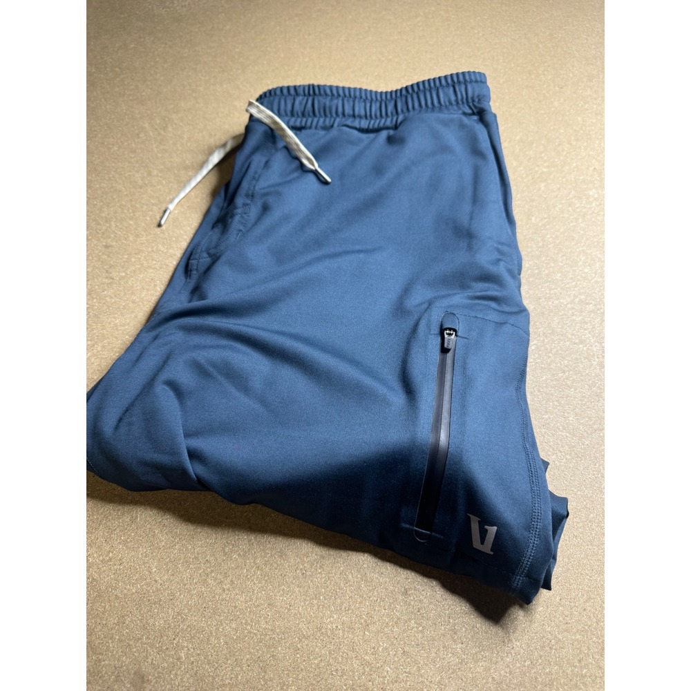 Vuori Mens Sunday Performance Joggers Navy Blue Tapered Sweatpants‎ Size XL